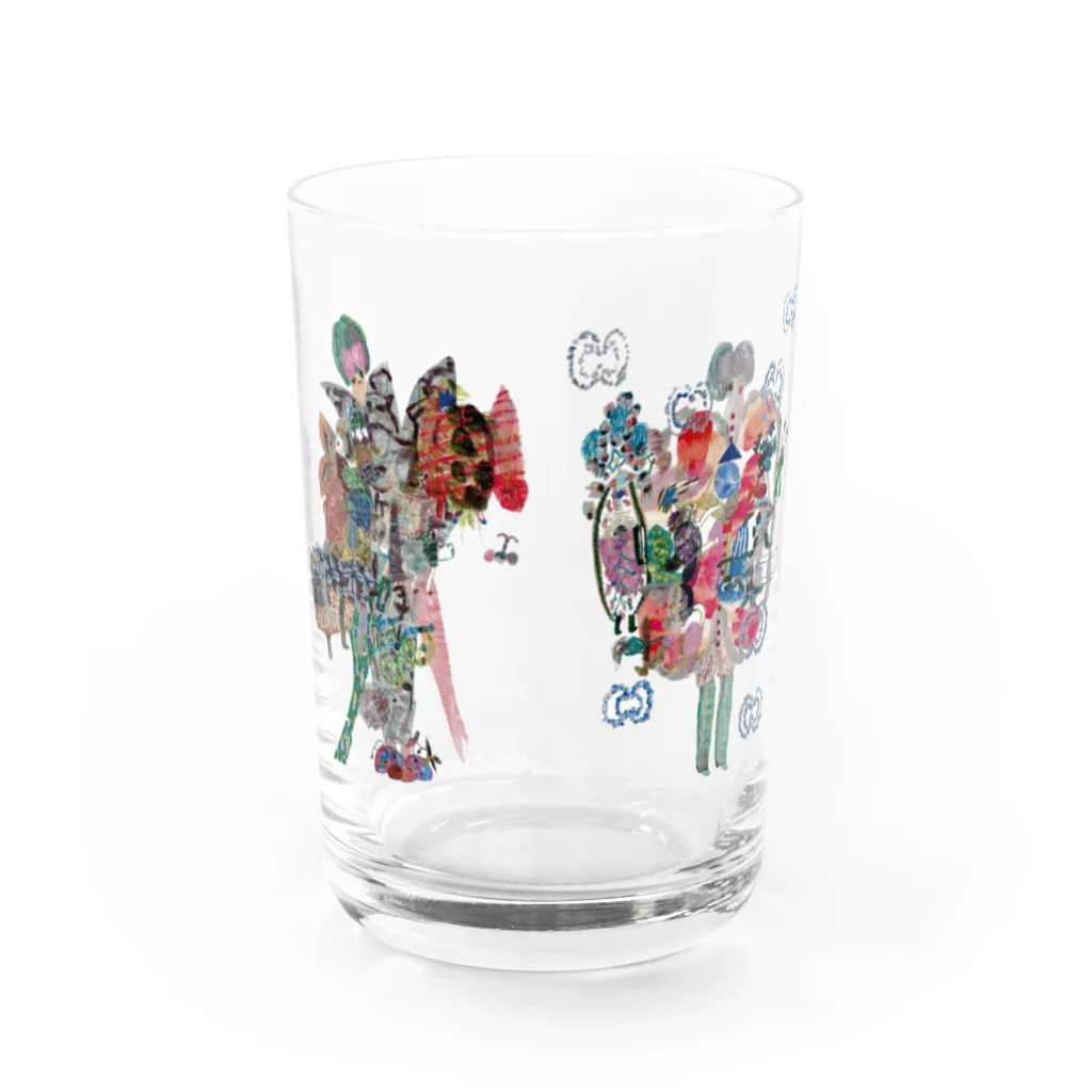 ふっかふっかひゅーんのあれやこれやかんがえているの Water Glass :front