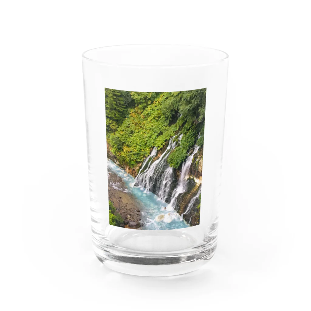 aqaの北海道白ひげの滝 Water Glass :front