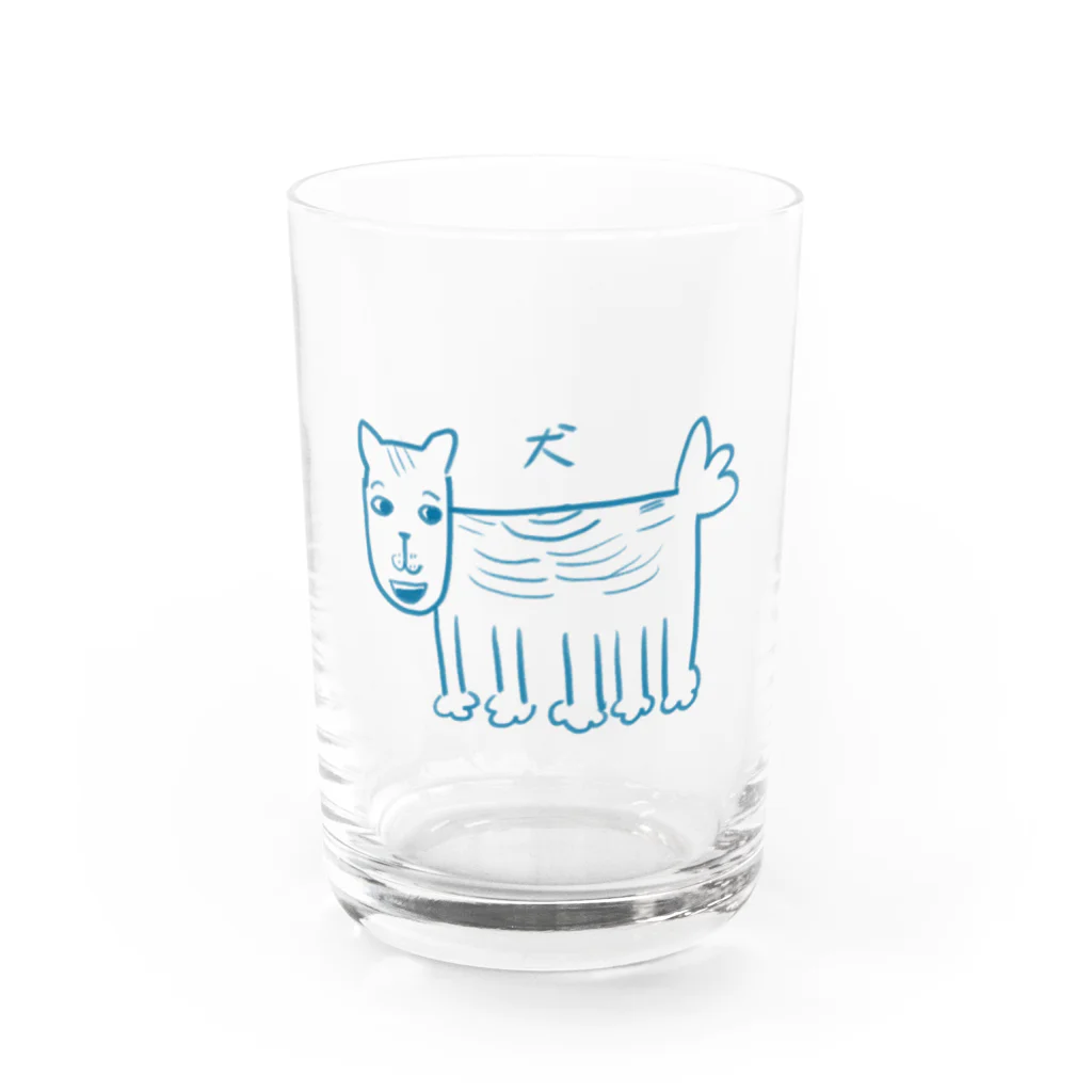 すいか直売店の本田のいぬ Water Glass :front