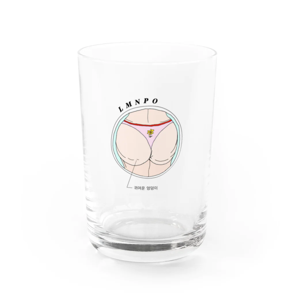 lmnpのカワイイオシリ Water Glass :front