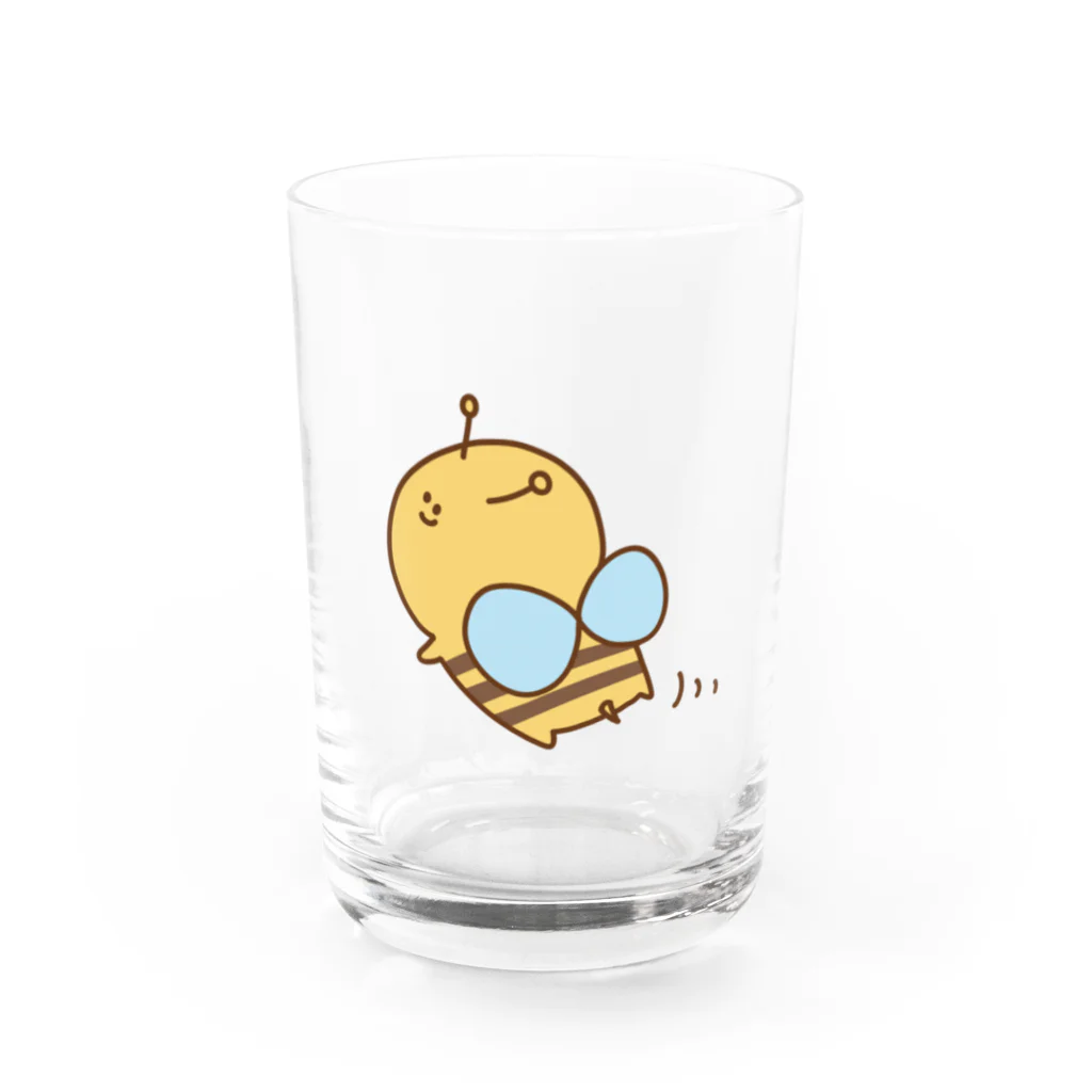 みつばちのみつばち(とんでる) Water Glass :front