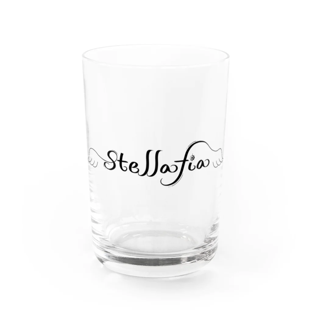 stellafiaのstellafiaロゴグッズ Water Glass :front
