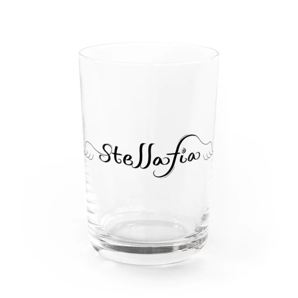 stellafiaのstellafiaロゴグッズ グラス前面