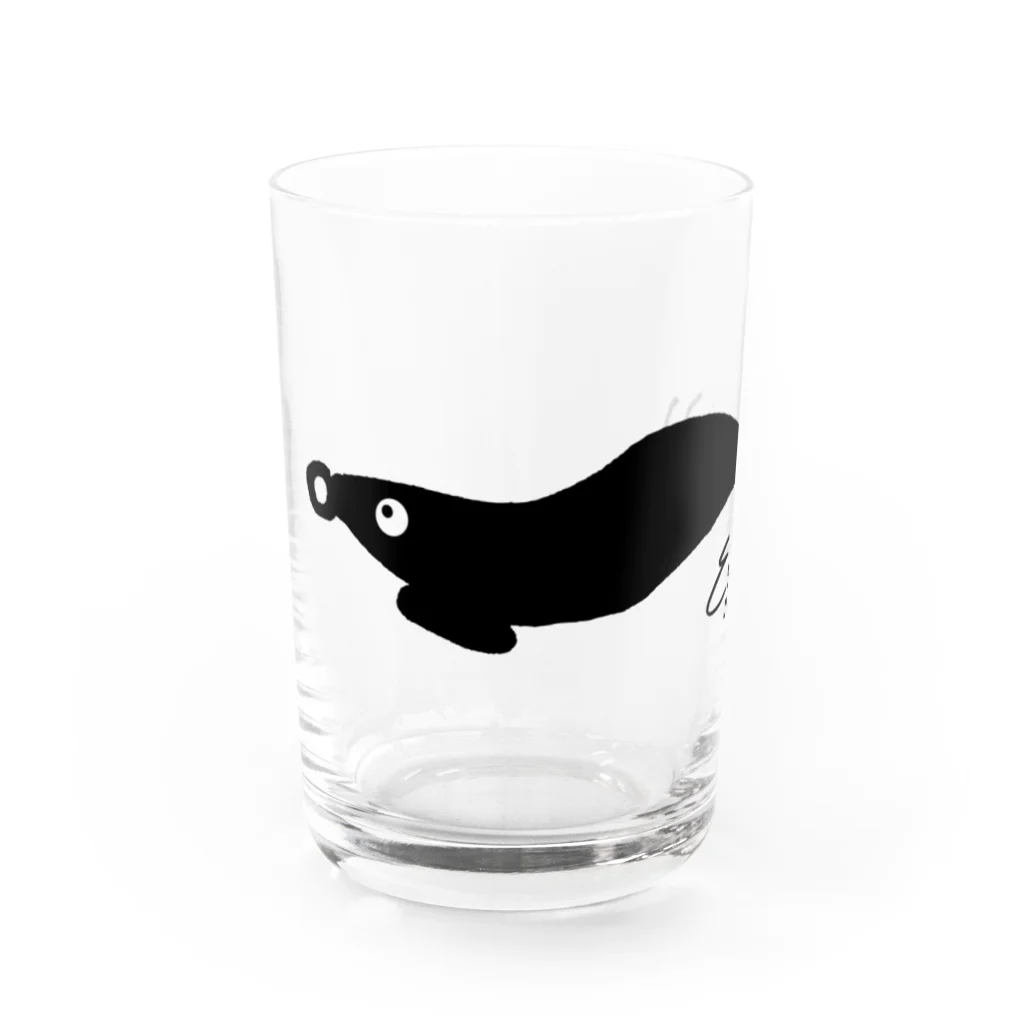 音楽と釣りのエギングくん Water Glass :front