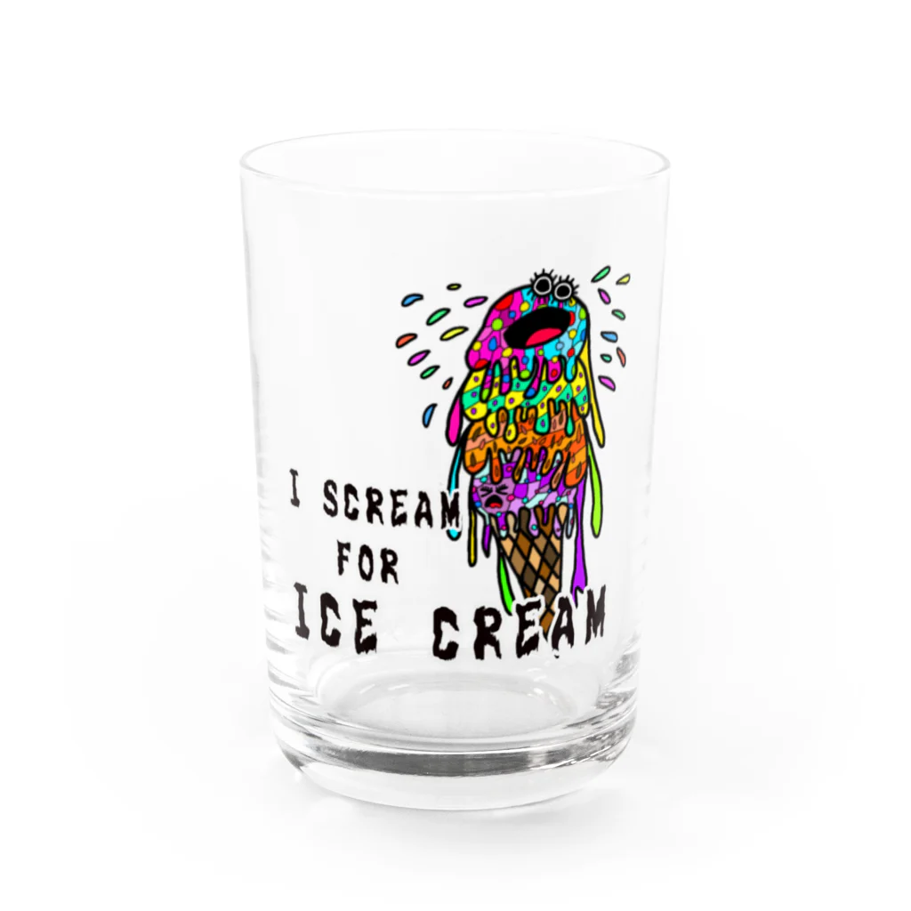 CREAMY YODAのI SCREAM  FOR ICE CREAM 202 Water Glass :front