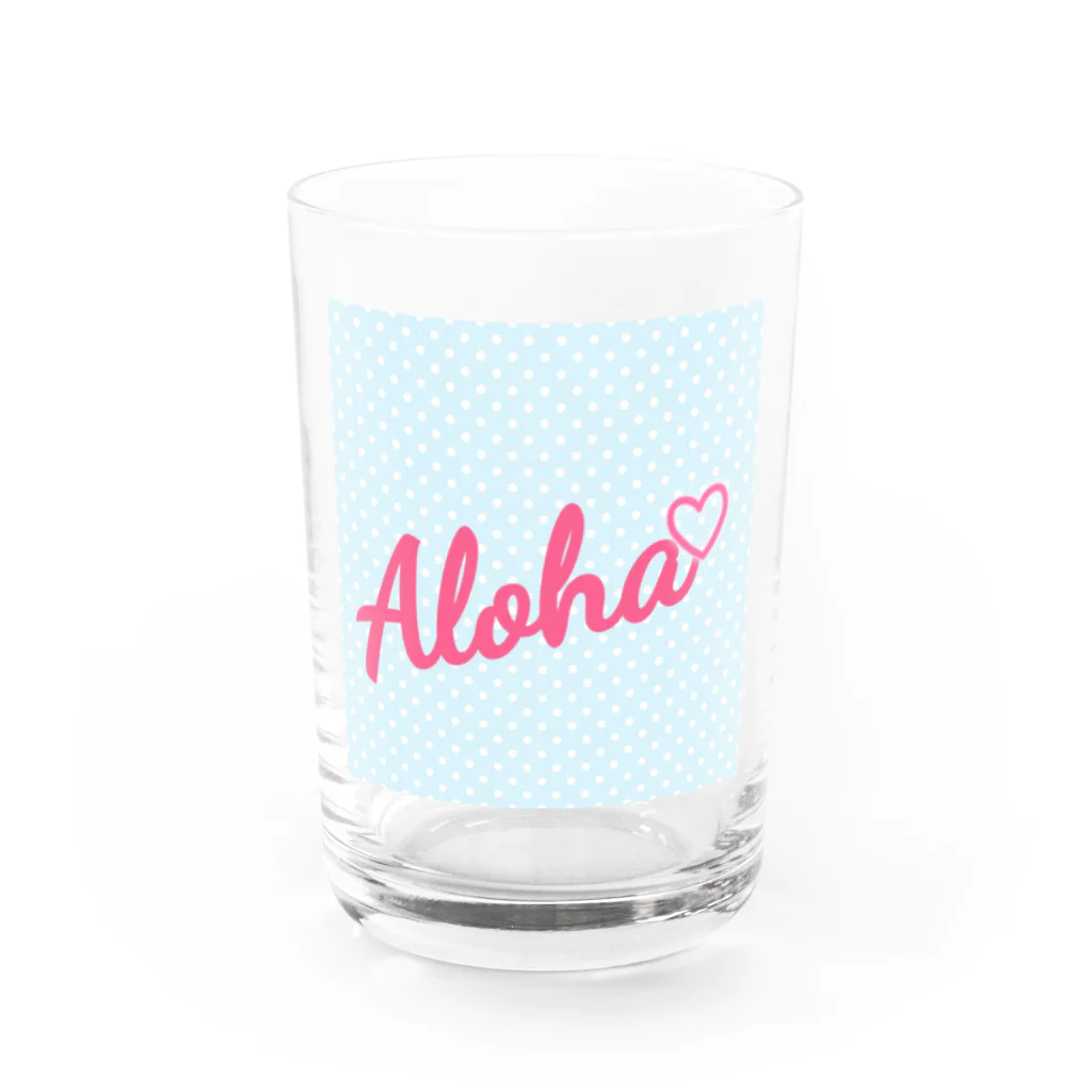 a♡のAloha Water Glass :front