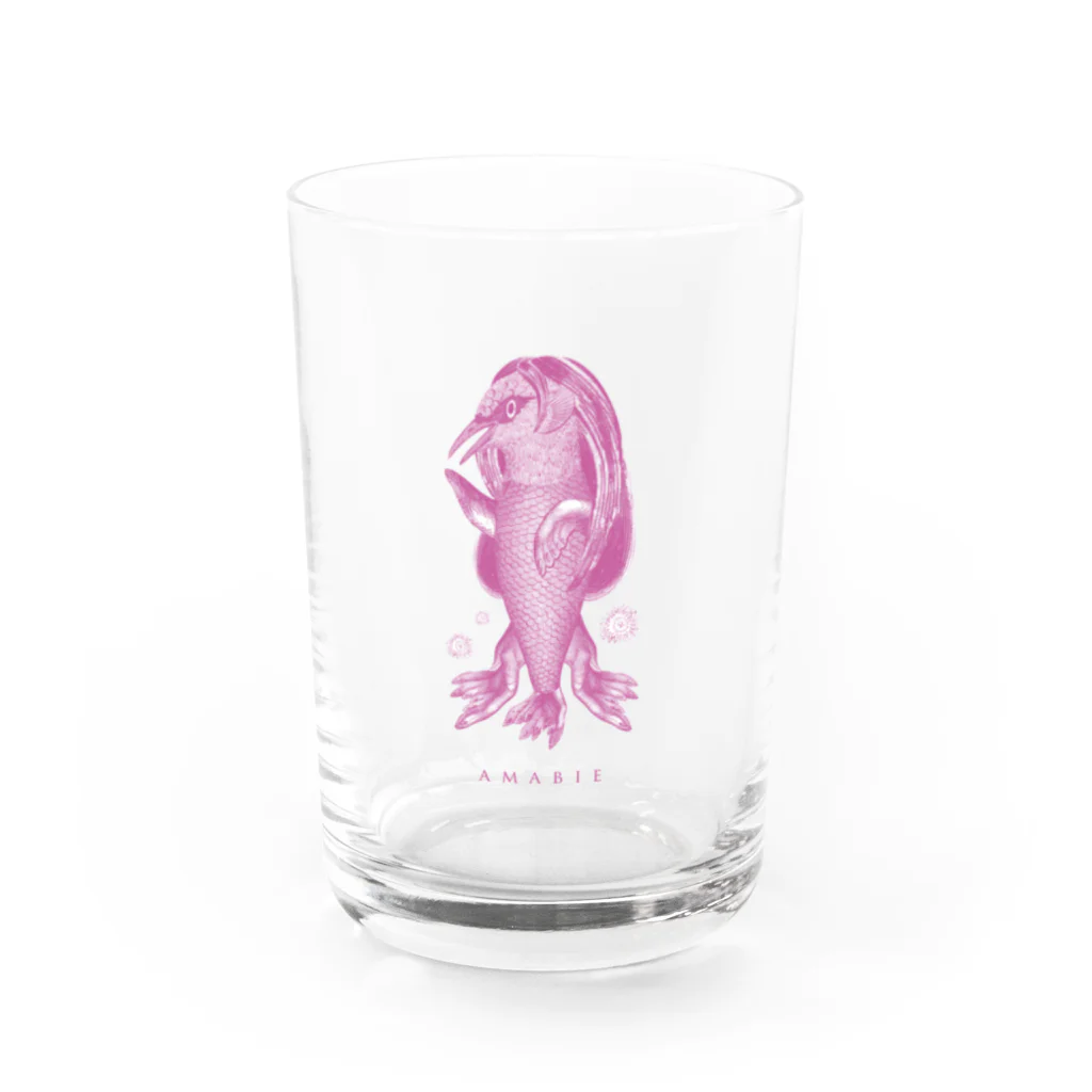 MISHA×ARTS (ミーシャアーツ)のアマビエ グラス (ピンク) Water Glass :front