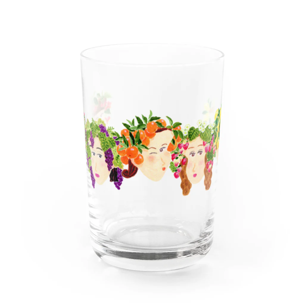 相馬涼のフルーツガールズ Water Glass :front