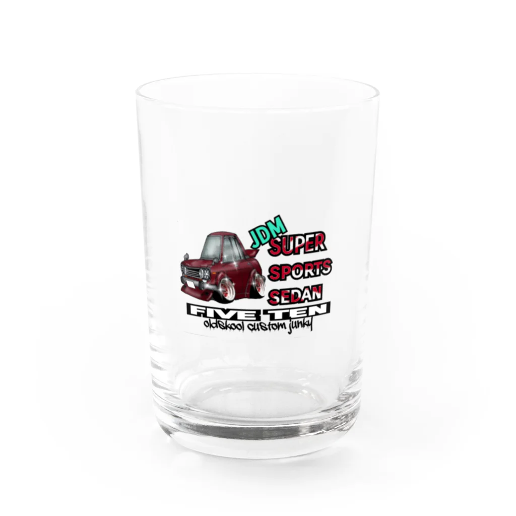 secretbaseartfactoryのoldskool JDM Water Glass :front