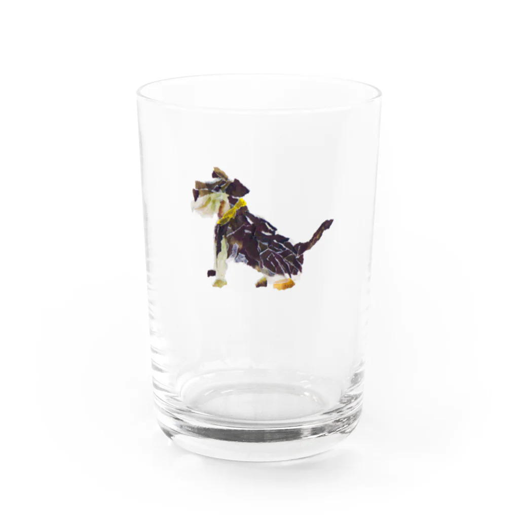 のばら（NOBARA）のシュナウザーのコップ Water Glass :front