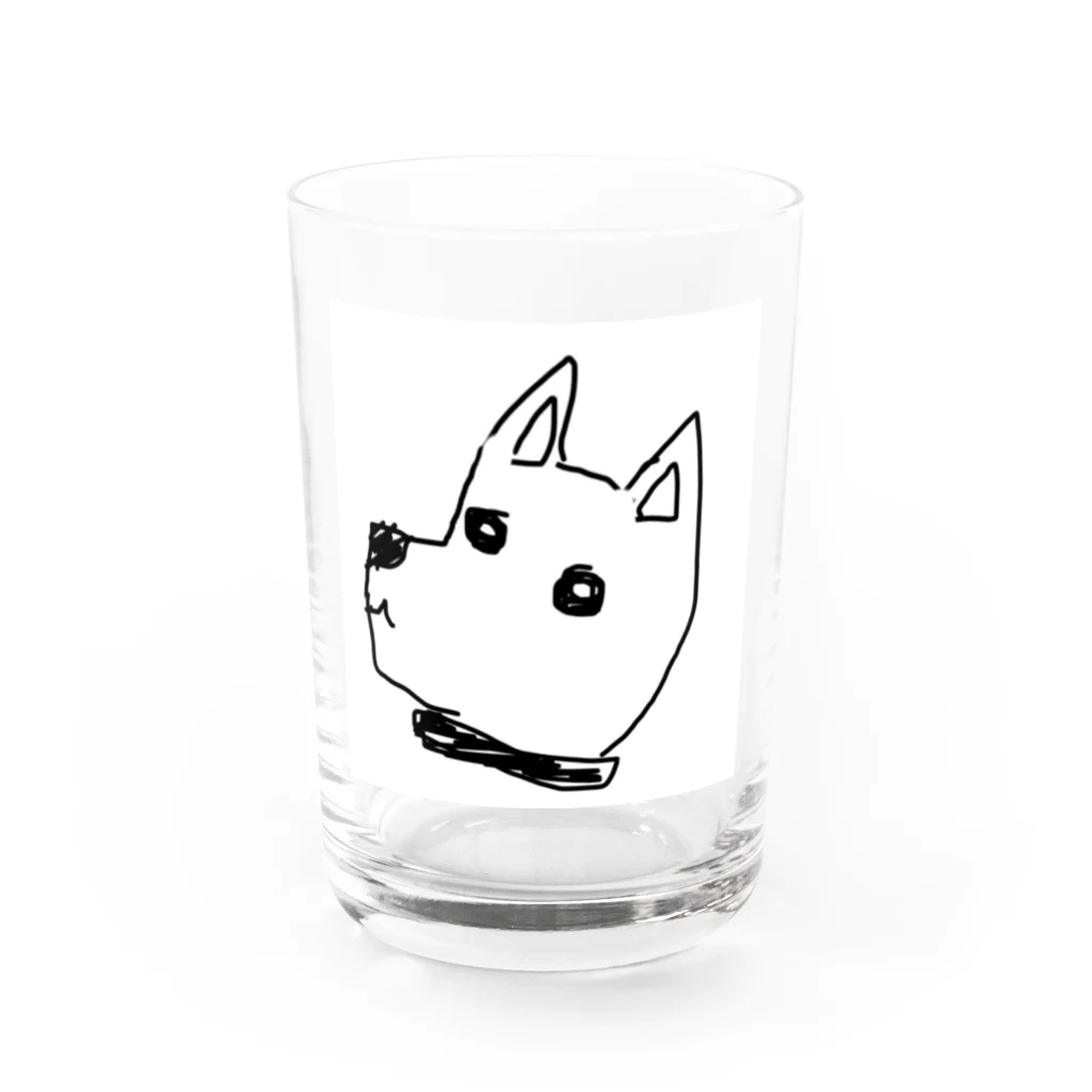 ꧁あふぇくしょん꧂の犬を描いてと言われました。 Water Glass :front