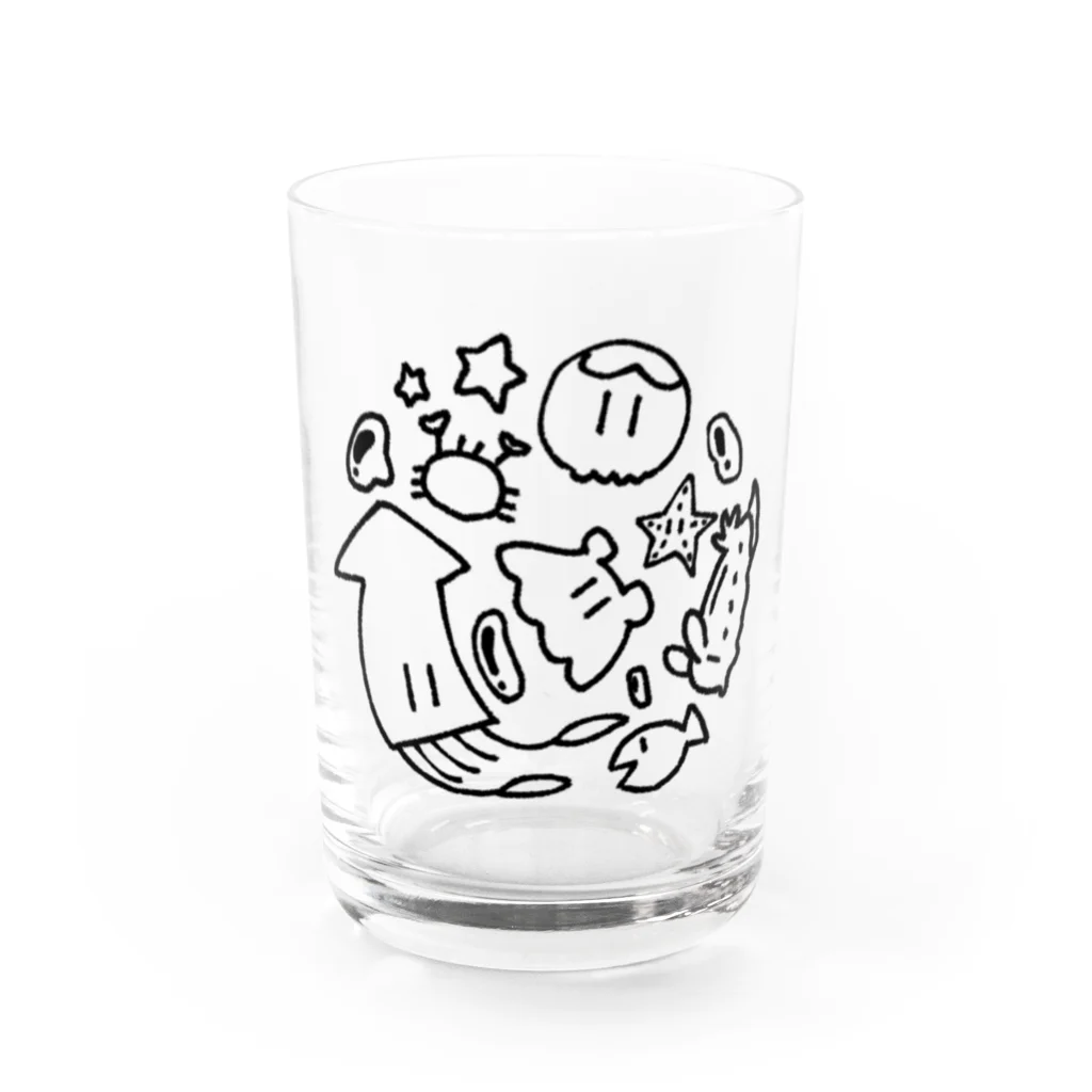 深海工房のごっちゃり海洋生物 Water Glass :front