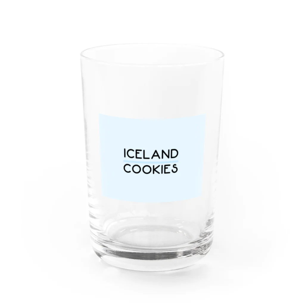 Tシャツ大好きっ子クラブのiceland cookies Water Glass :front