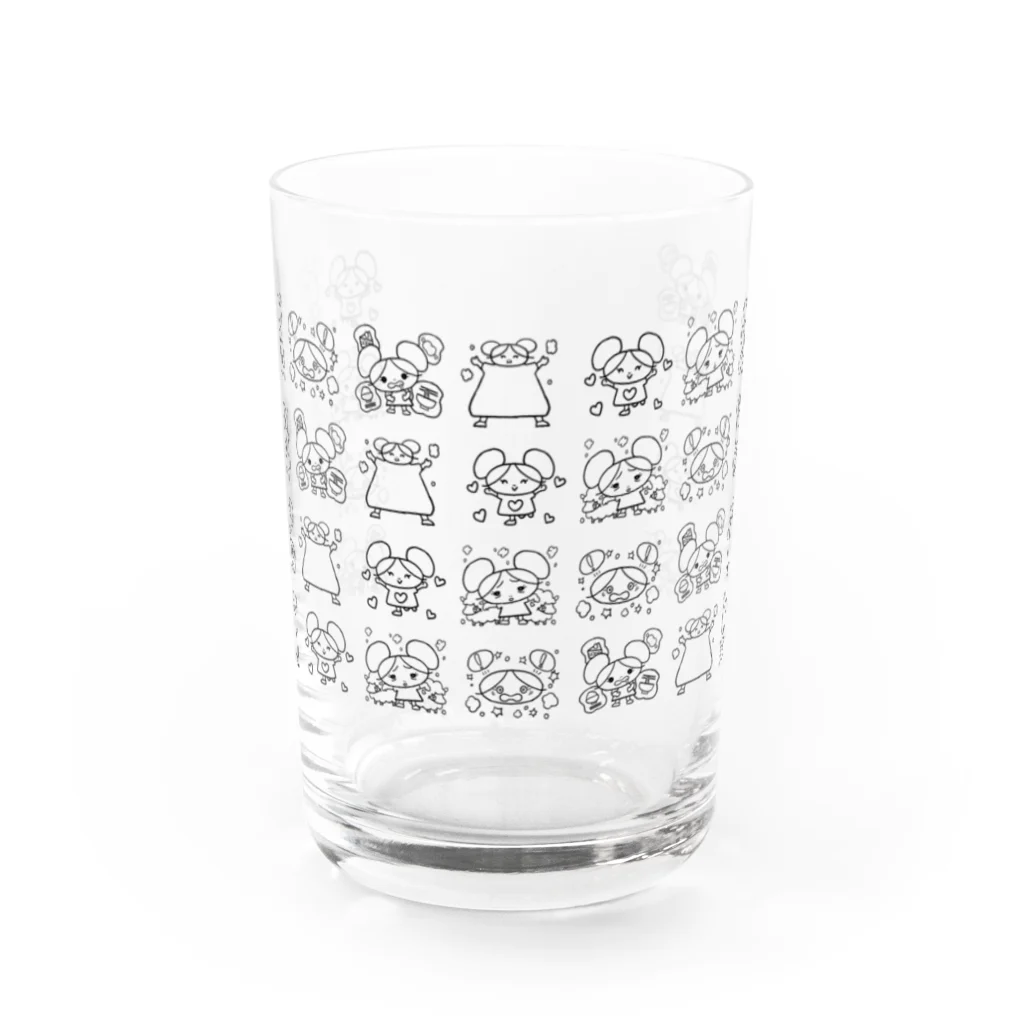 okyannのキーマちゃんいろいろ Water Glass :front