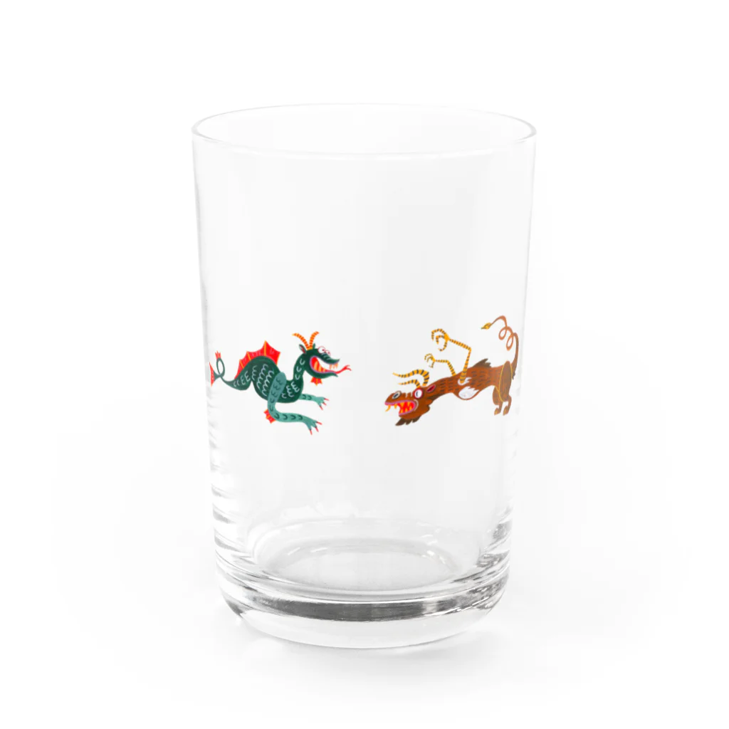 ワタナベリョウの西洋の竜 Water Glass :front