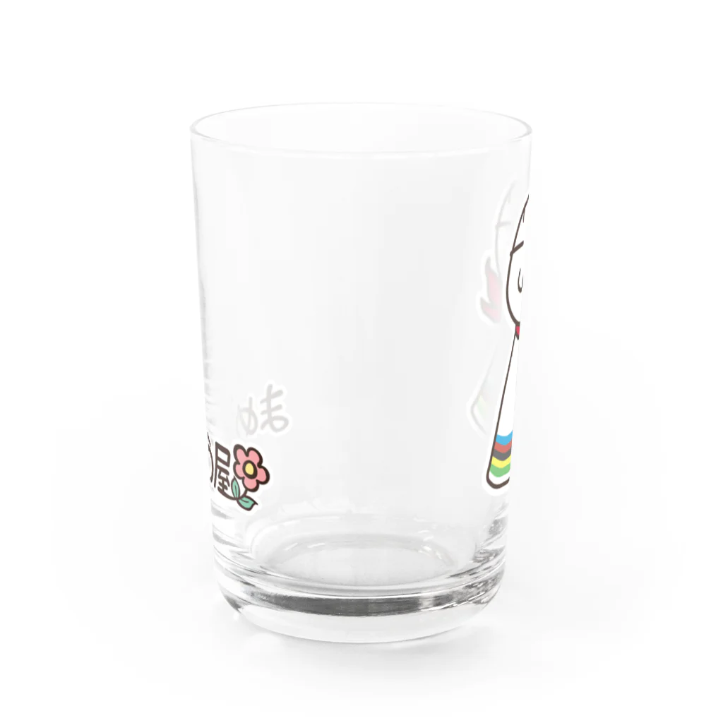 まめぞう屋のまめてる & まめぞう屋ロゴ Water Glass :front