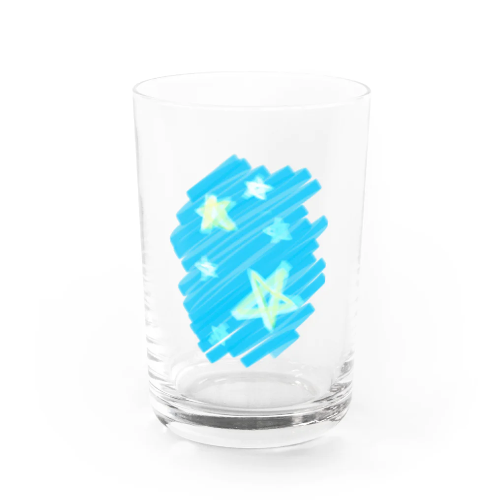 ゆるーい○○のおおきめの　ゆるゆるお星様 Water Glass :front