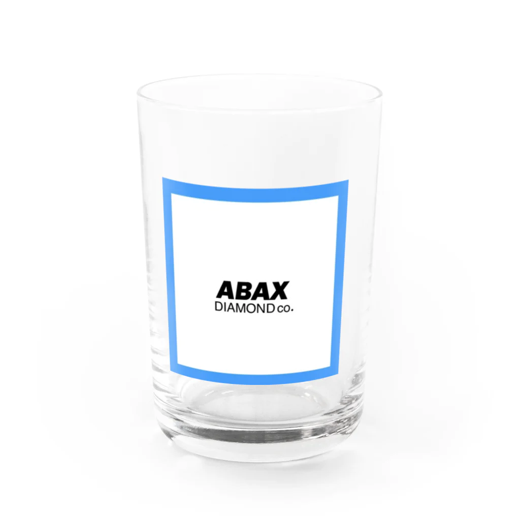 ABAX DIAMOND co.のABAX DIAMOND co.   BLUE logo グラス前面