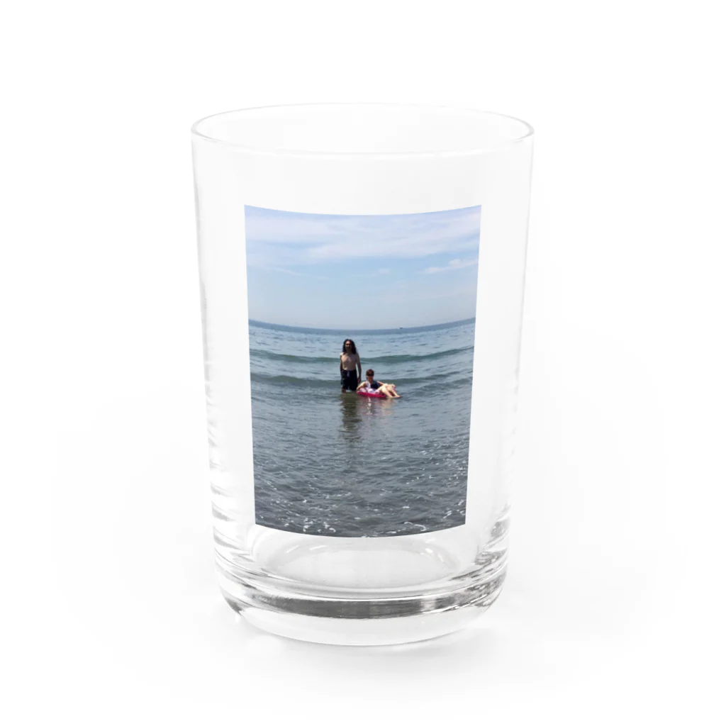 社会奉仕の親子3 Water Glass :front