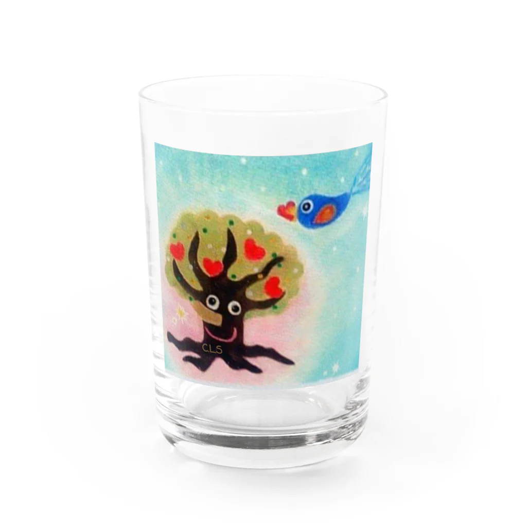 C.L.S♡osidu♡のOhanaの木シリーズ　by C.L.S Water Glass :front