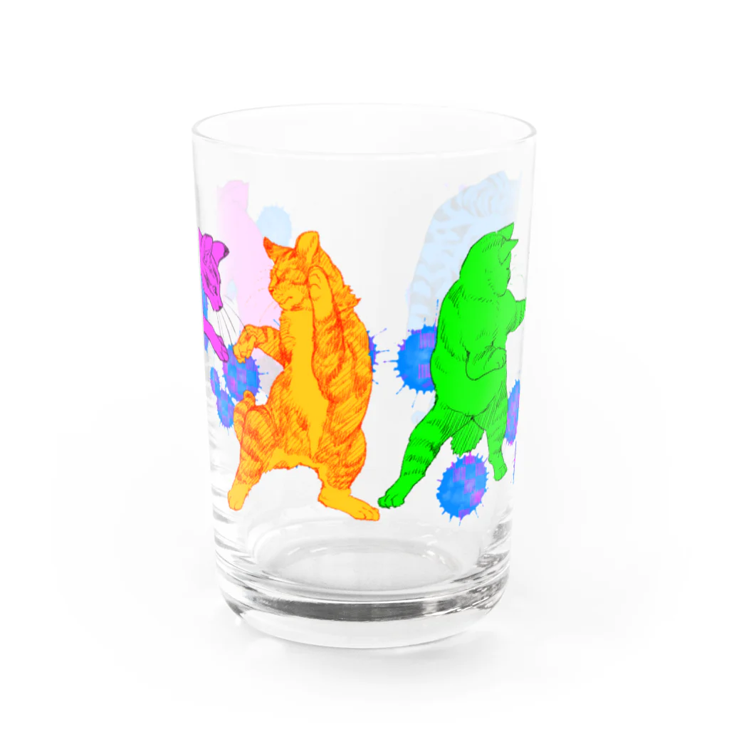 Anriのにゃんこバトル Water Glass :front