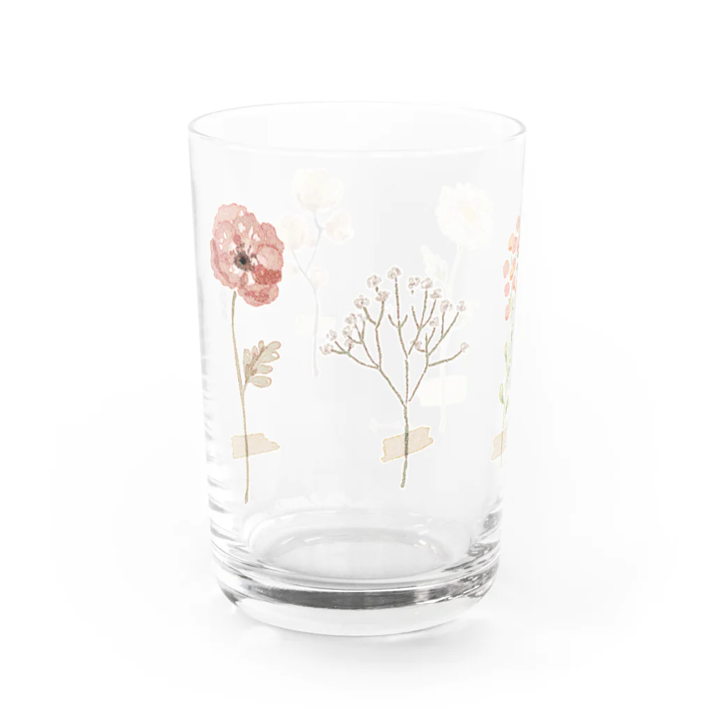 ＊momochy shop＊の実物写真あり❁ドライフラワー Water Glass :front