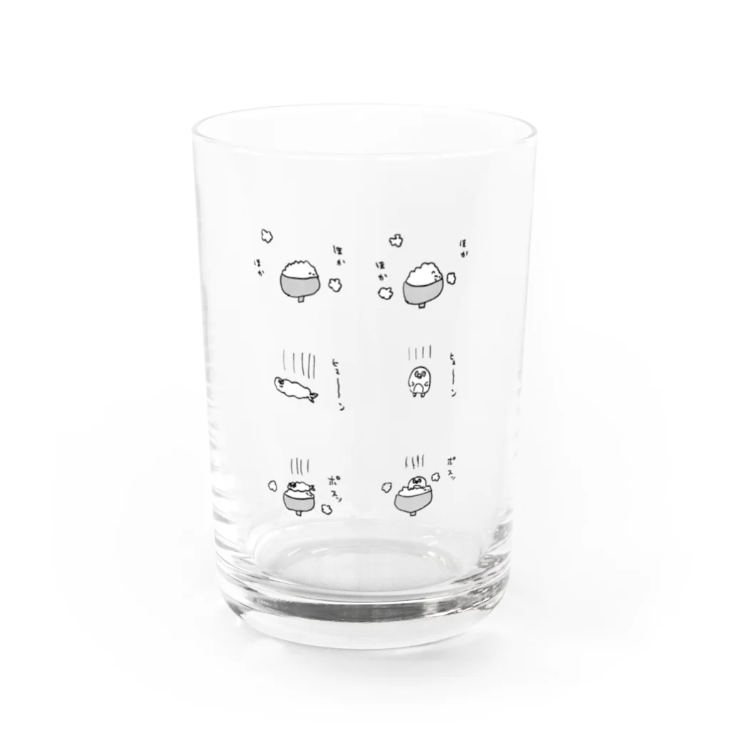 のろいぬのDon Water Glass :front