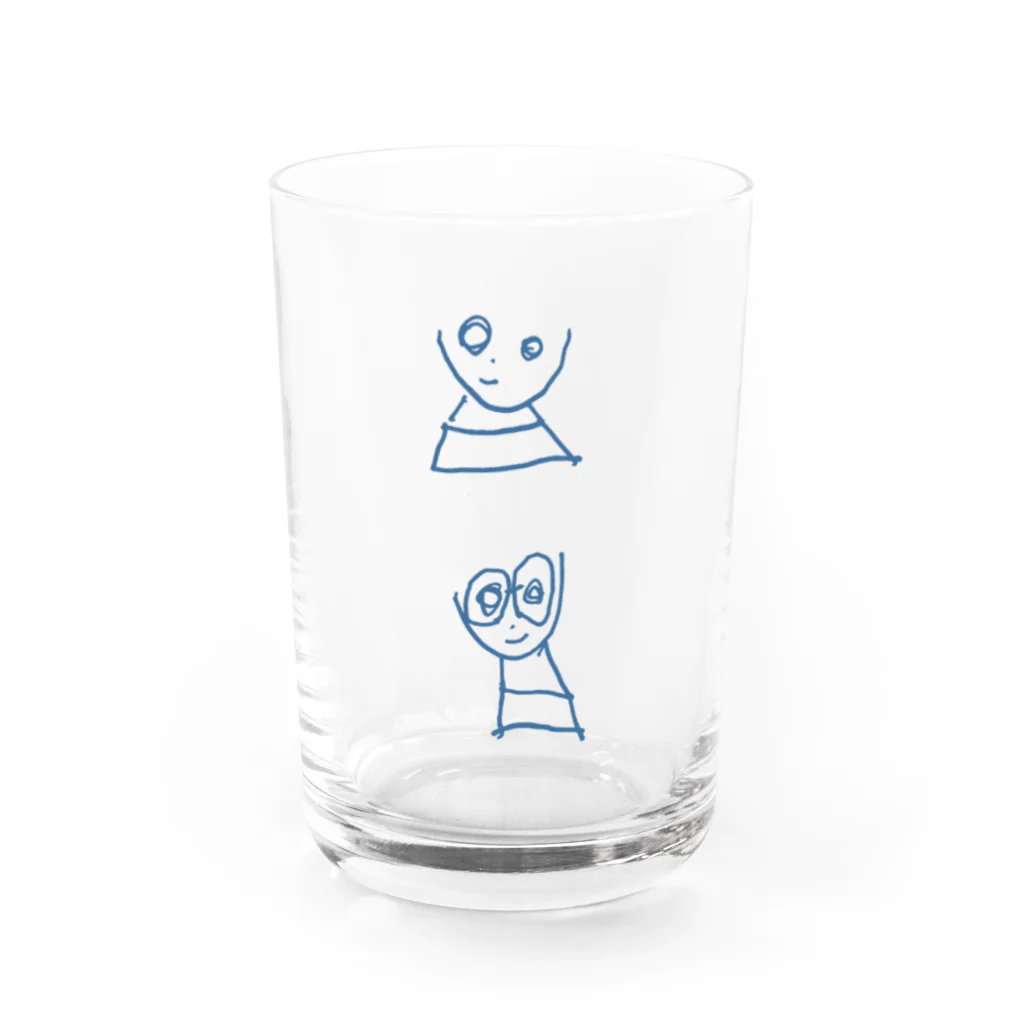 橙色のふたり Water Glass :front