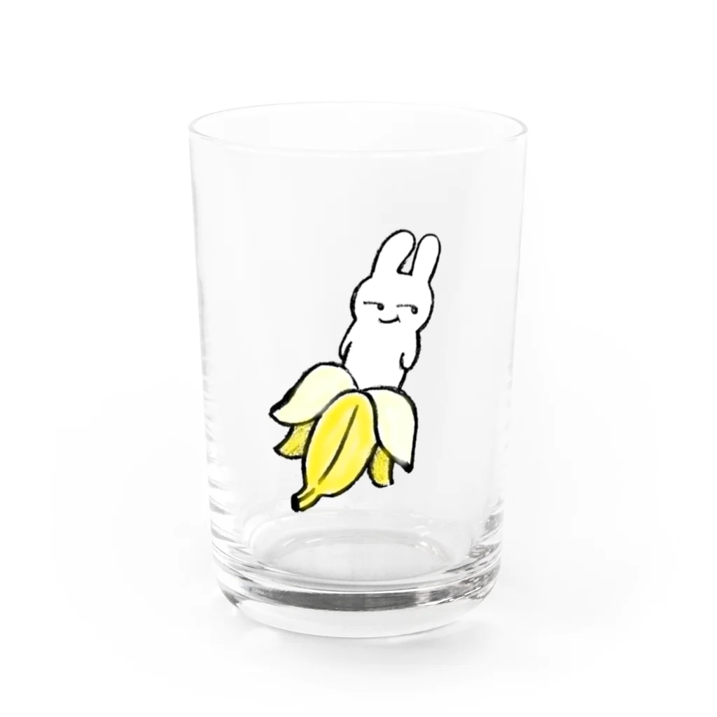 n_creaのうさぎバナナ Water Glass :front