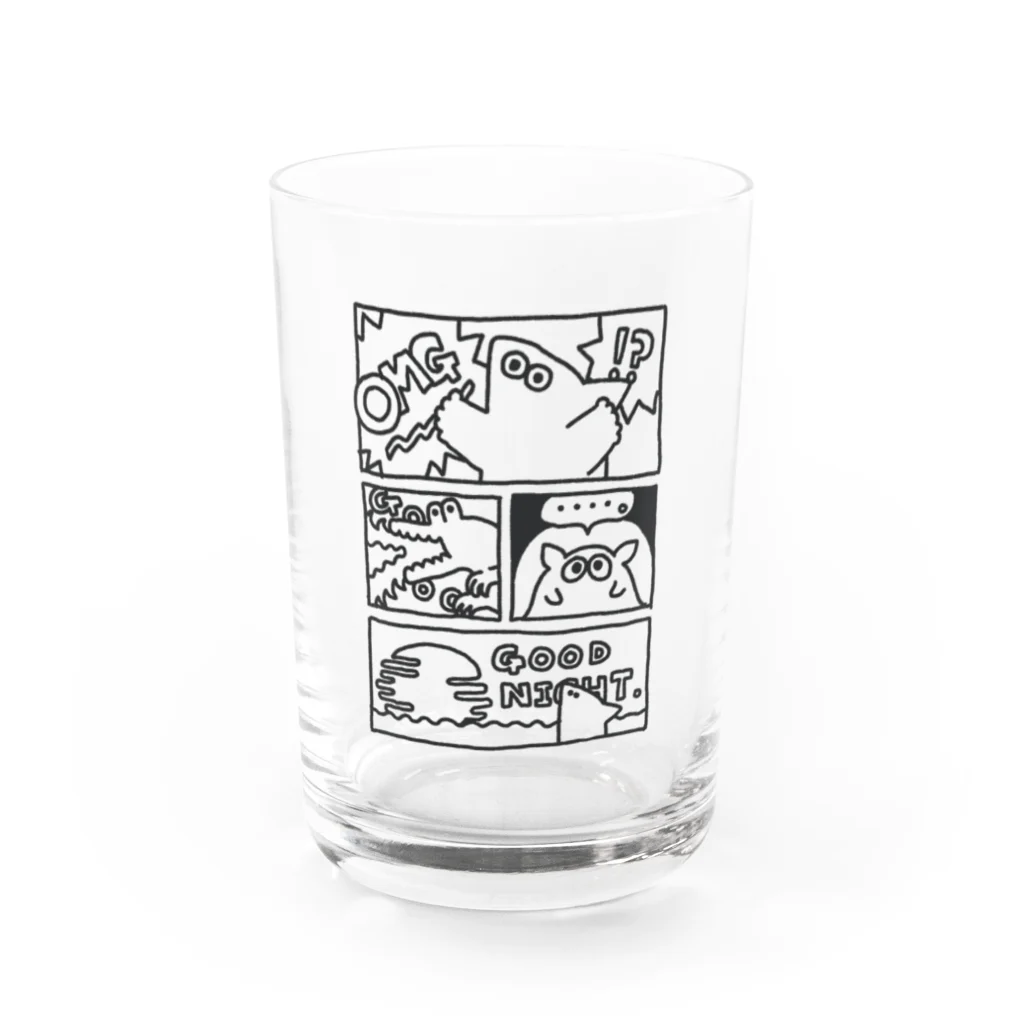 arkの漫画　フカヒレくん Water Glass :front