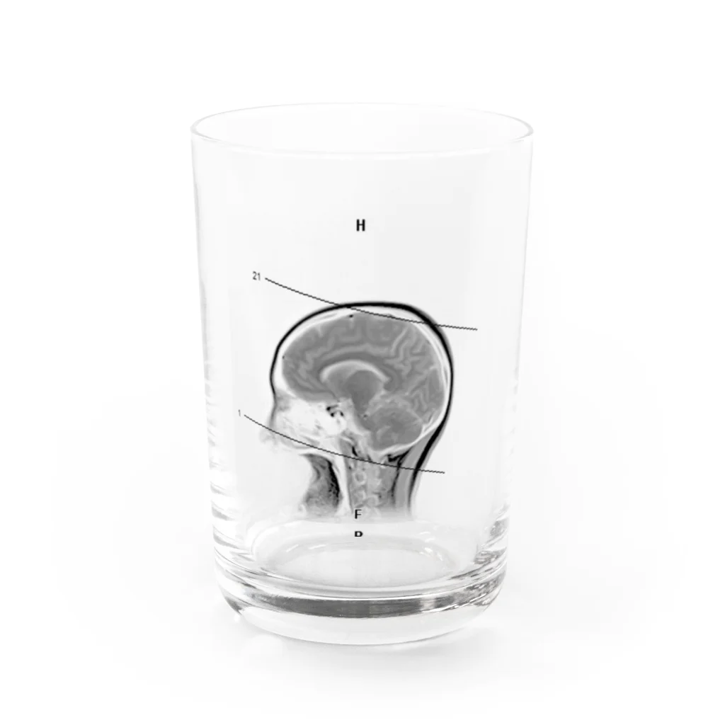 天網恢恢の私の脳グッズ（改） Water Glass :front