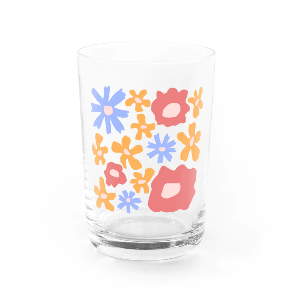 さんぺい商店のフラワーフラワー Water Glass :front