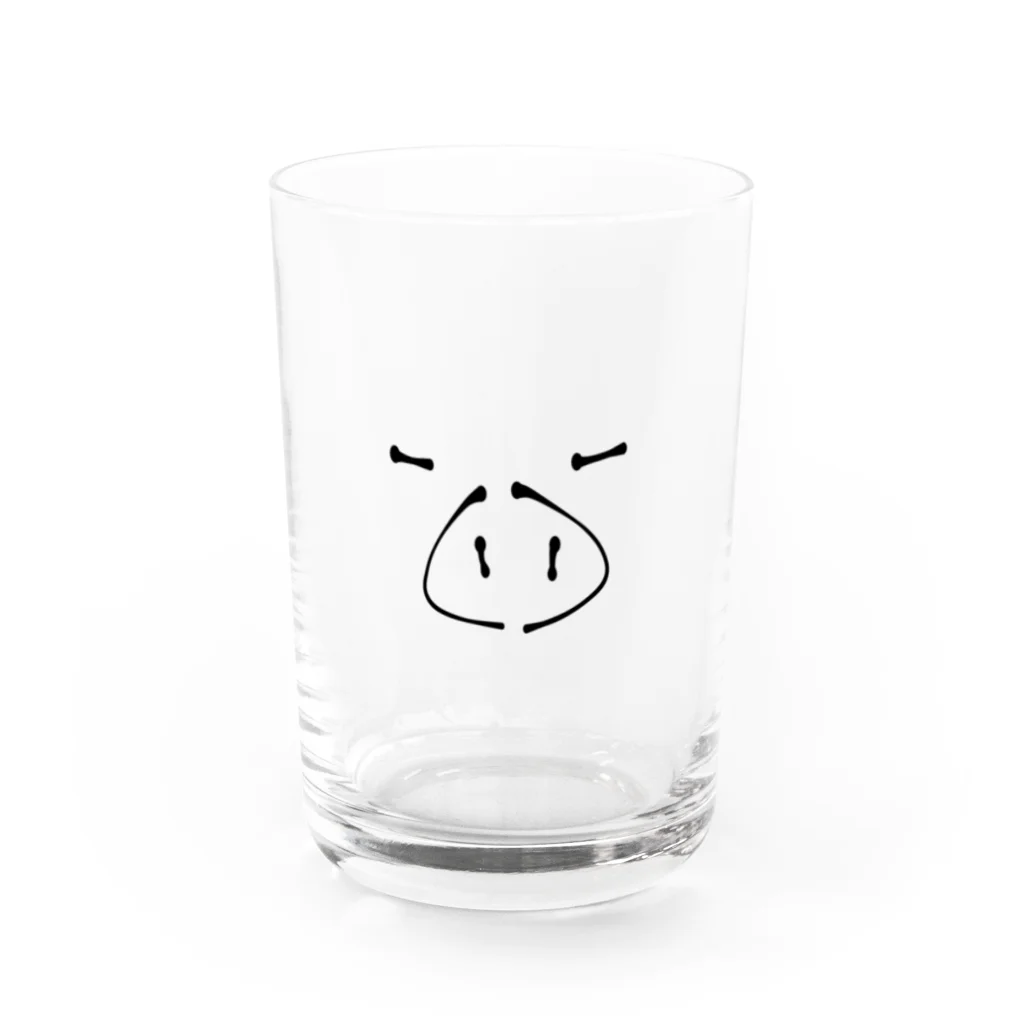 RiA_ggのぶた Water Glass :front
