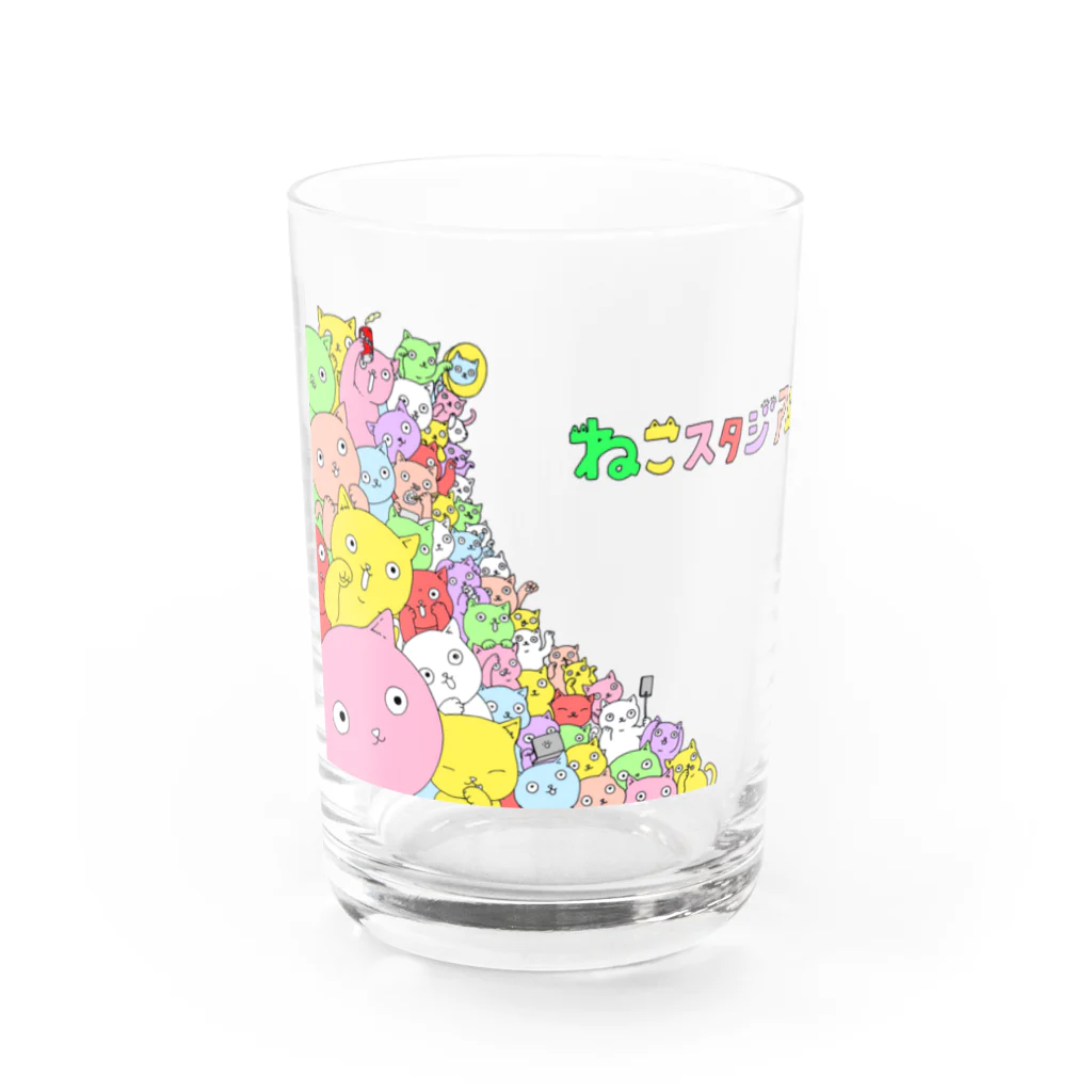 nawoko-yaの猫スタジアム Water Glass :front