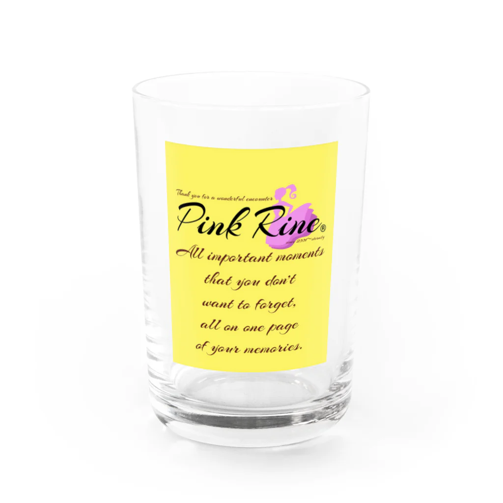 【Pink Rine】の【Pink Rine】オリジナル Water Glass :front