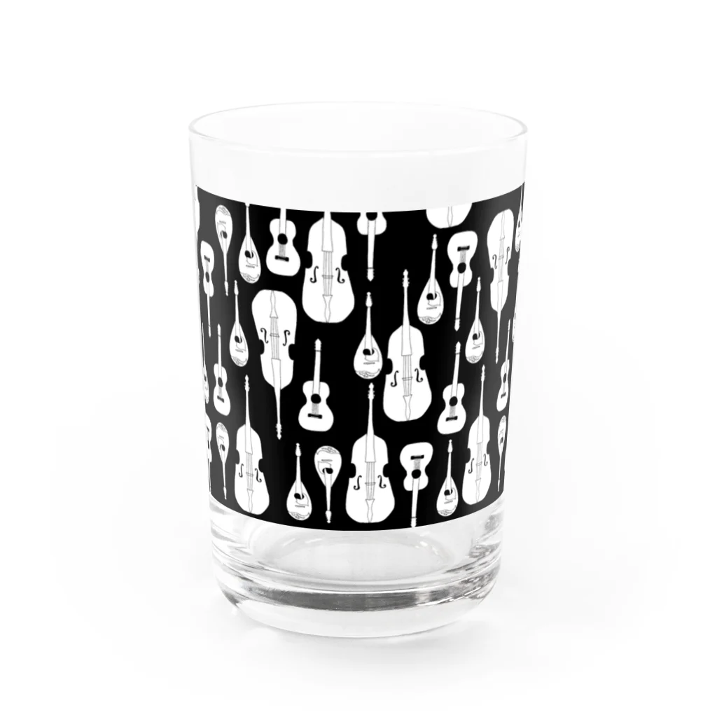 東風のマンドリンオーケストラ(black) Water Glass :front