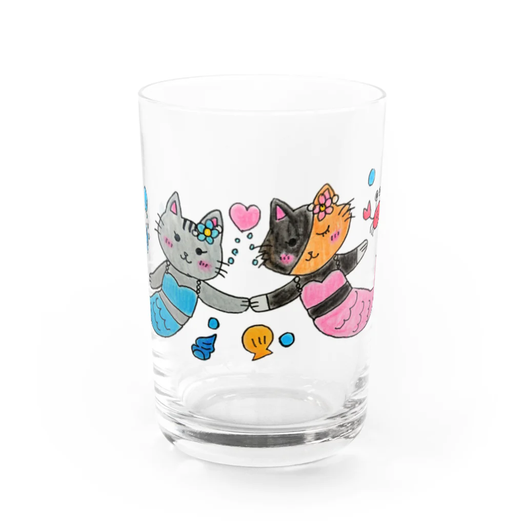 See＆You(シーユー)のマーメイドちろるとちょこ Water Glass :front