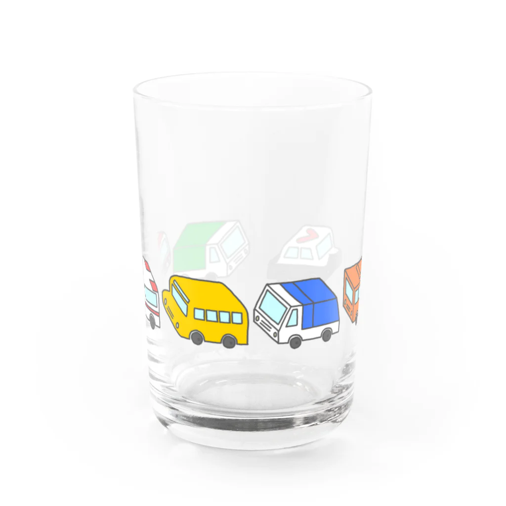 liliumの乗り物集合【横並び・色付き】 Water Glass :front