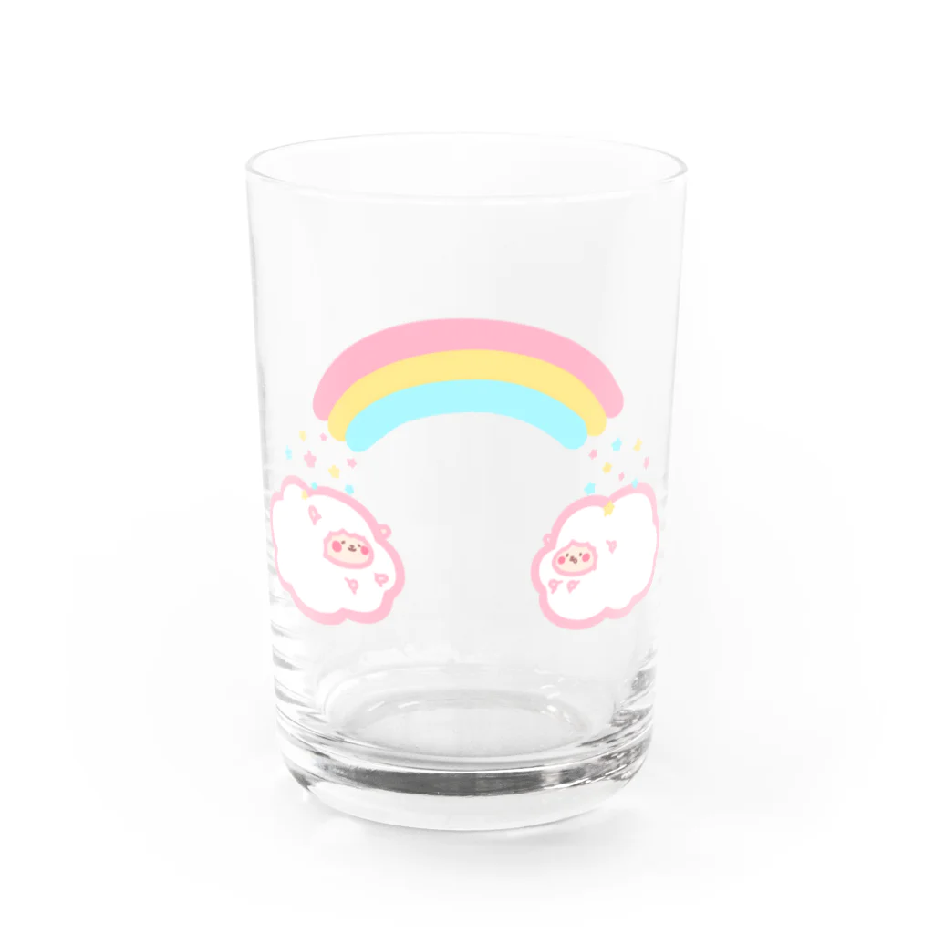 おてんば魔法店の虹ひつじぐもさん Water Glass :front