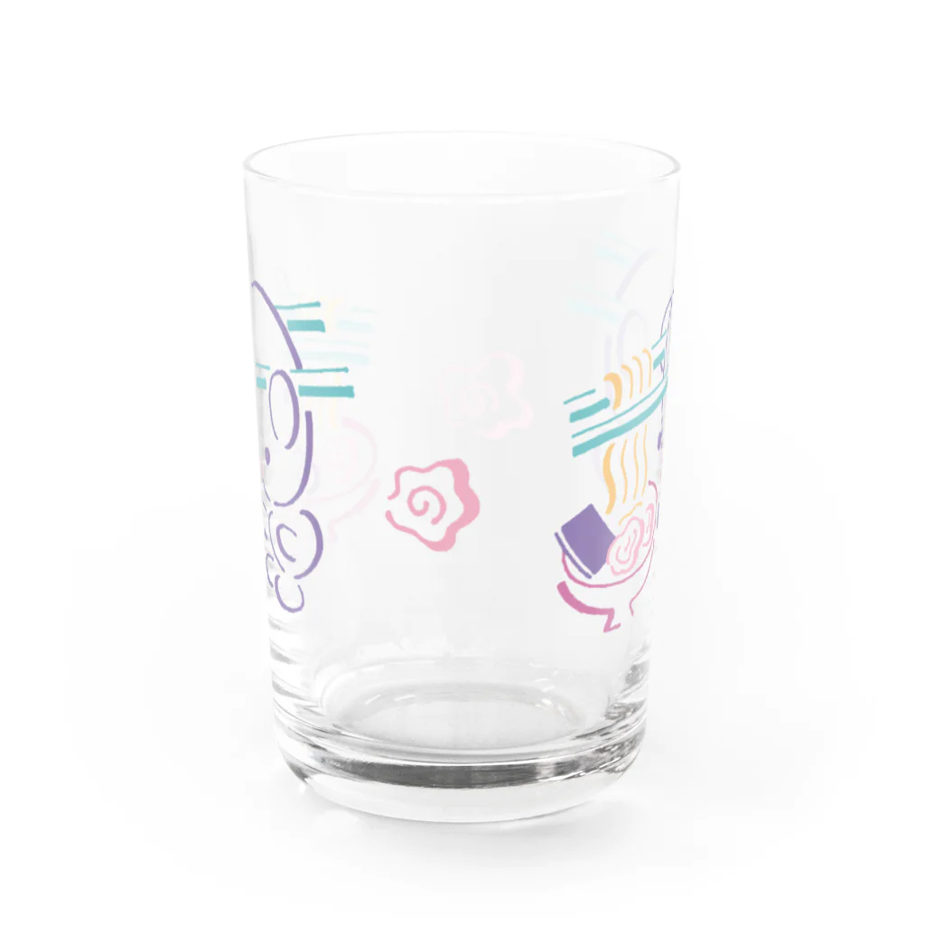 ヌトグランのミミハシ・らぁめん Water Glass :front