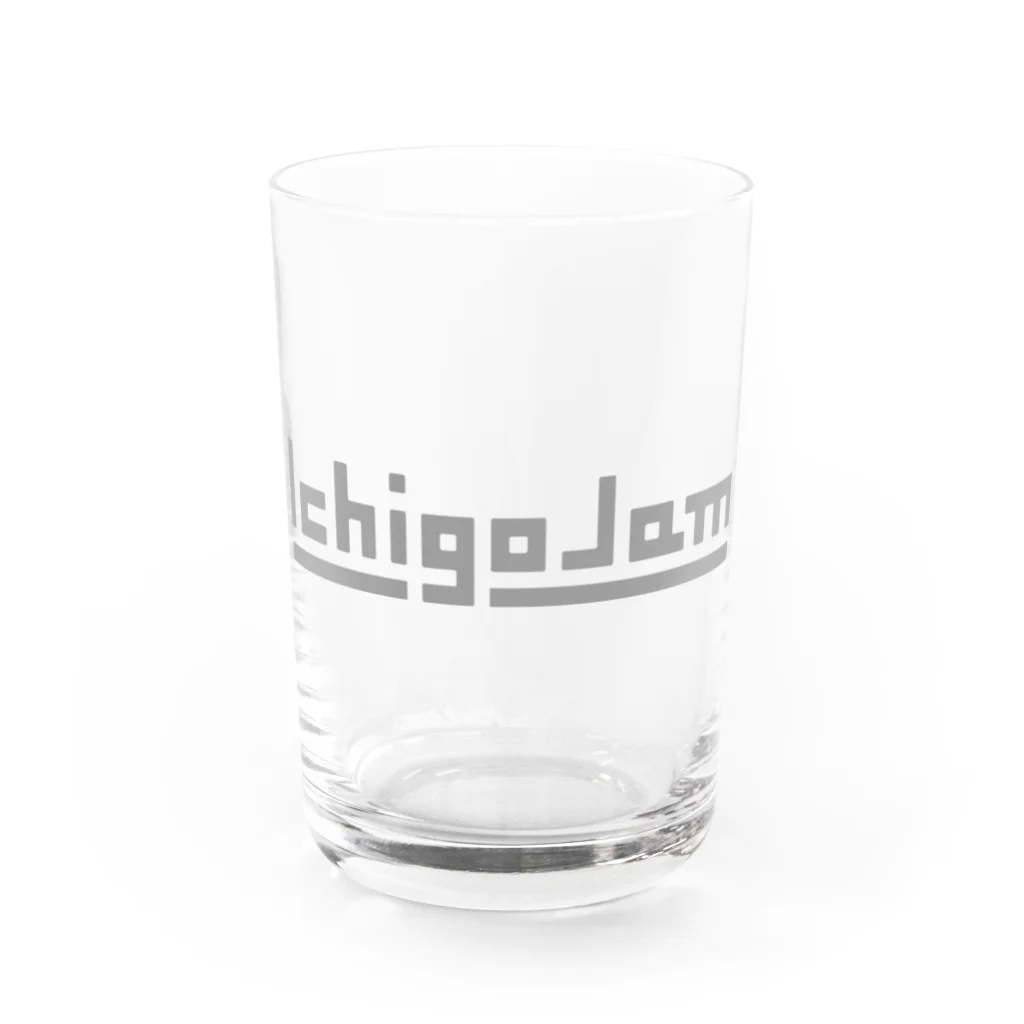 福野泰介のIchigoJamグッズ（グレー） Water Glass :front