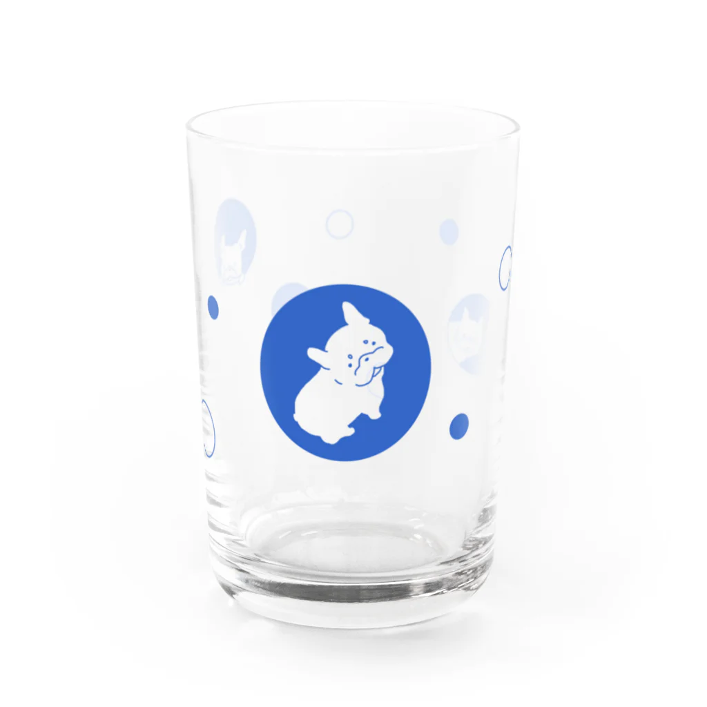 drawingbuhiのブルぐらす Water Glass :front