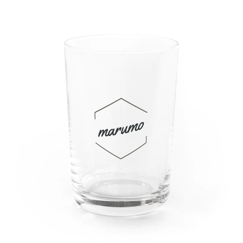 まるをの気まぐれデザインの勝手にまるもグッズ Water Glass :front