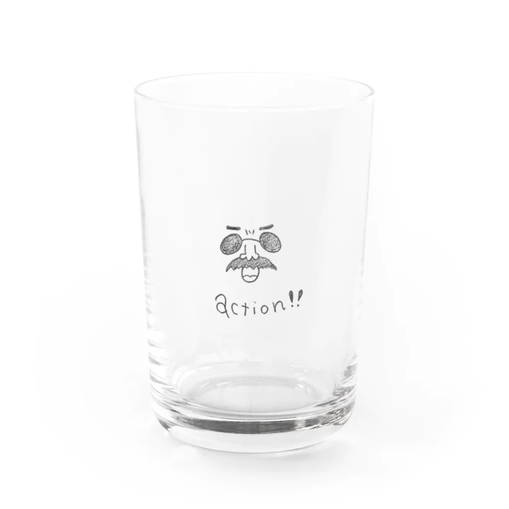 NoenoeMagicのアクション父ちゃん Water Glass :front