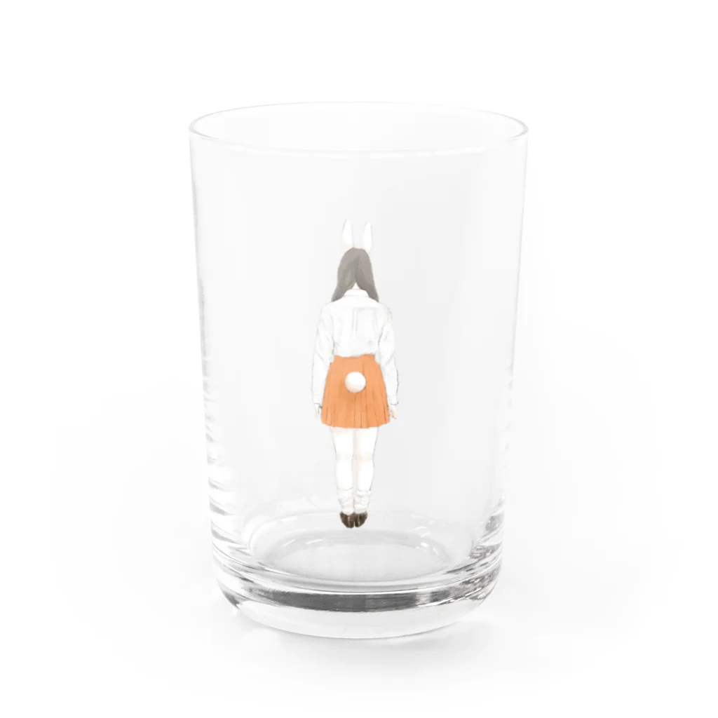 ときめきモグモグのうさ耳JK Water Glass :front