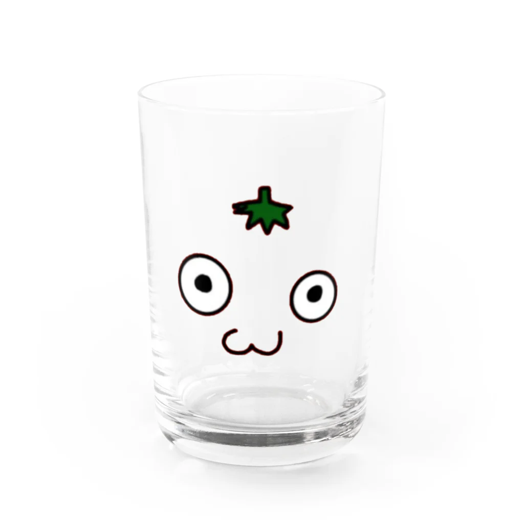 もるもつの顔面とまもつ Water Glass :front