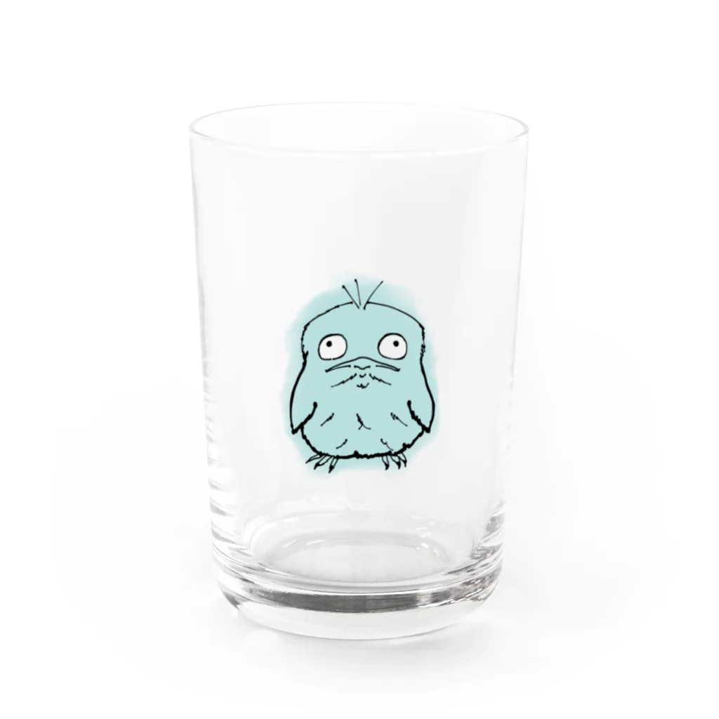 コザクラデザイン ショップの星になる気ないヨッタカくん Water Glass :front