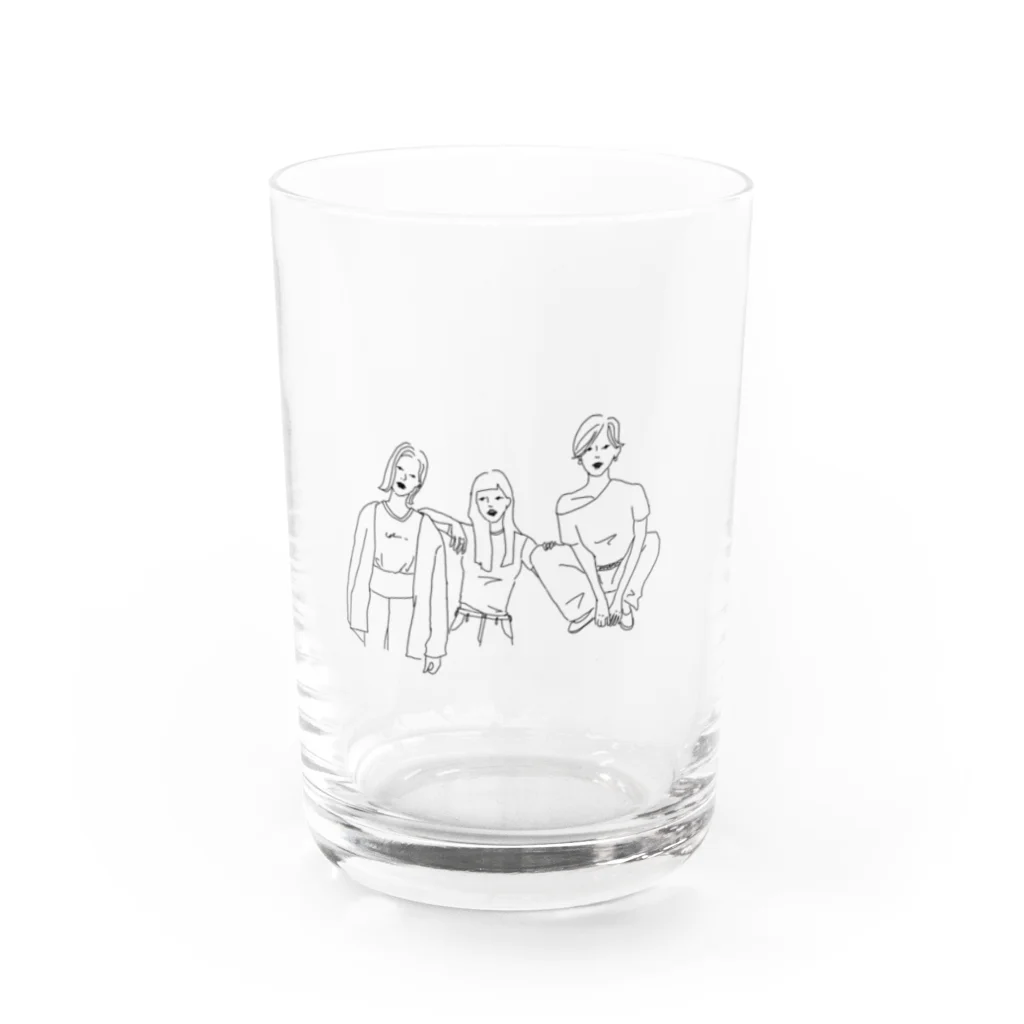 ima wazashiniの楽しめ。女子。 Water Glass :front