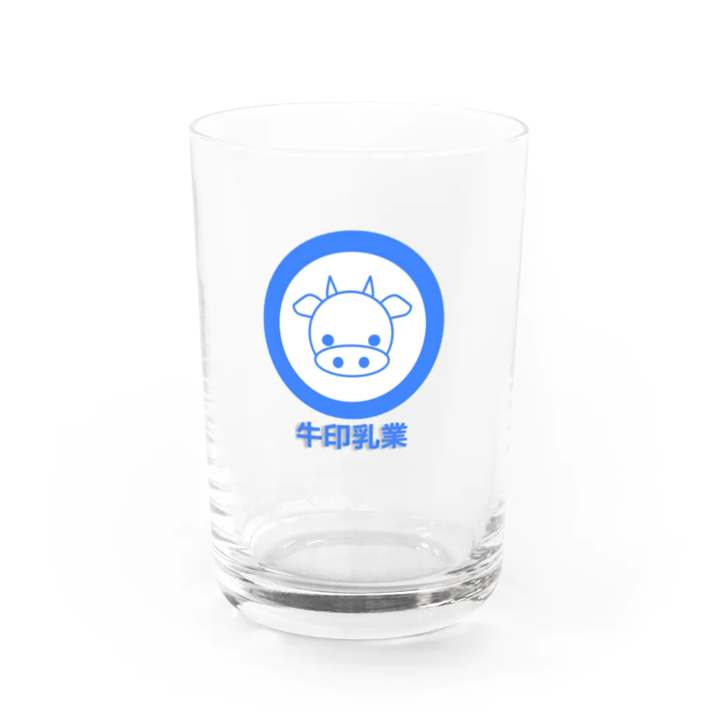 サノサンバの牛印乳業 Water Glass :front