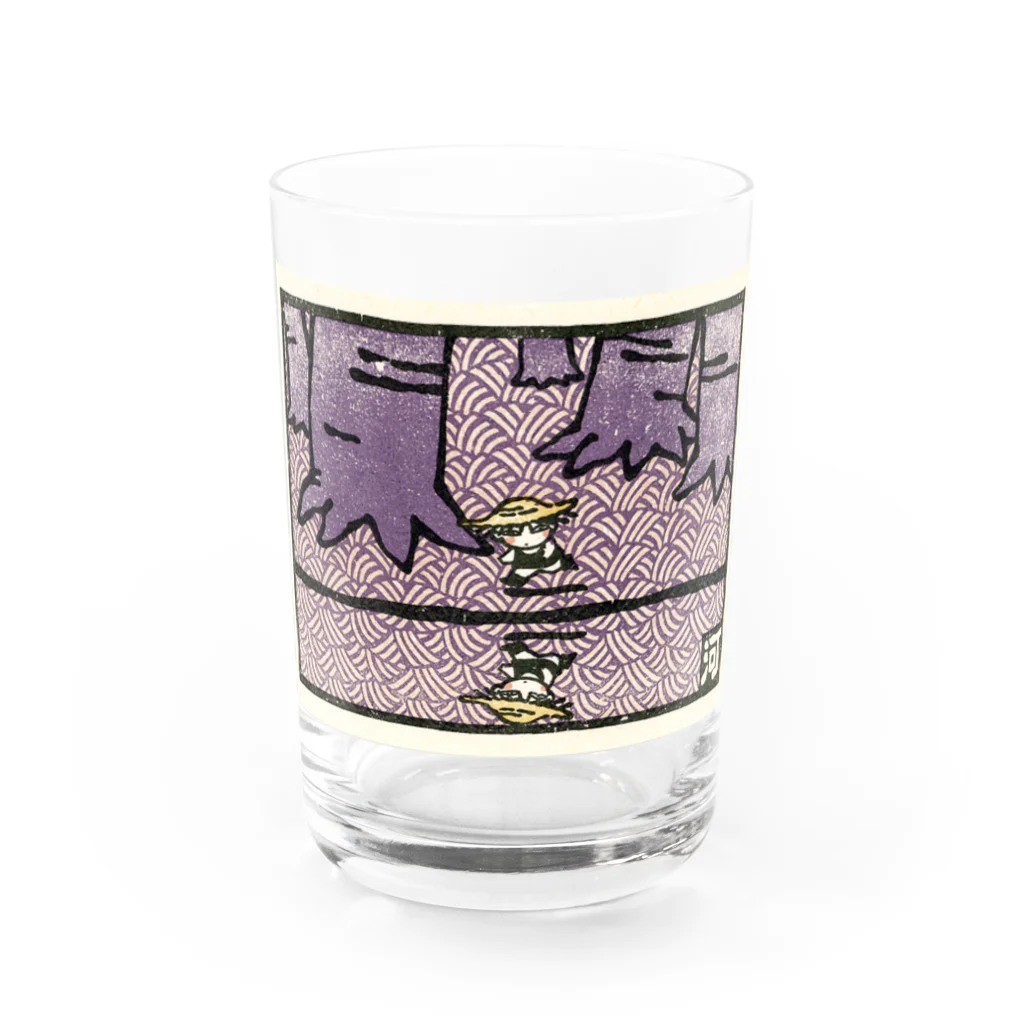 なまらやの川辺のなまらくん Water Glass :front